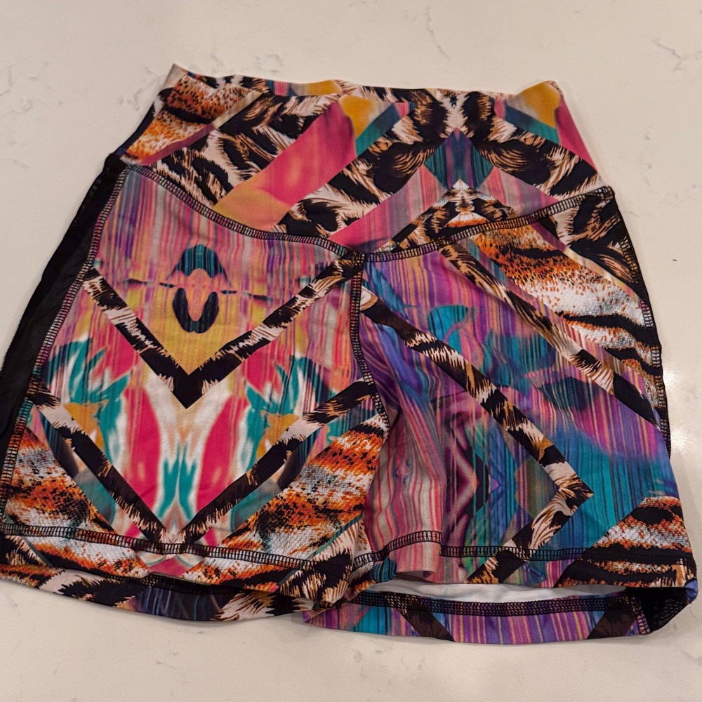 Colorful Geometric Patterned Skirt